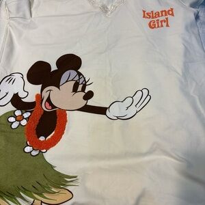 Disney Cream Minnie Mouse Island Girl Tee